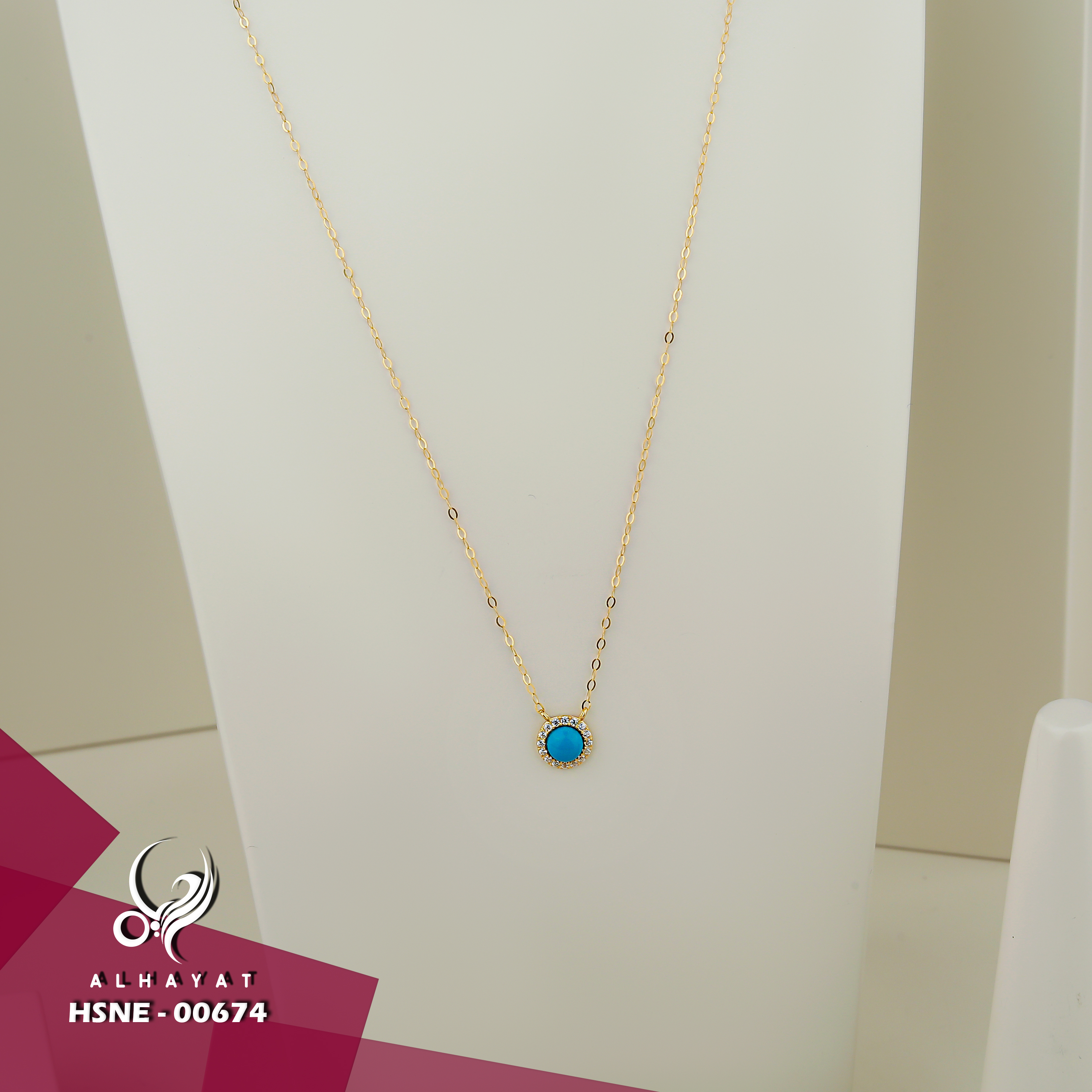 21 karat gold choker, made in Turkey - (H-0975)